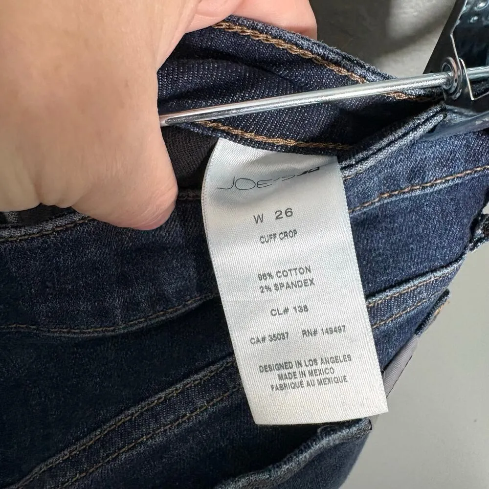 Joe's Women's Cuff Crop Midrise Medium Wash Carpi Jeans - Size 26 - Stretch Jean - Image 5