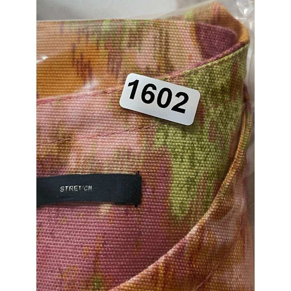 Talbots Shift‎ Dress Womens 6 Pink Green Retro Mod Floral Faux Pockets - Image 8