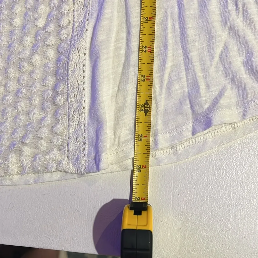 Lucky brand, mixed lace, crewneck, long sleeve top NWT women’s size XL - Image 8