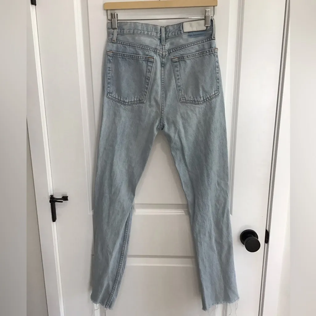 RE/DONE  Light Blue Distressed Jeans - Image 3