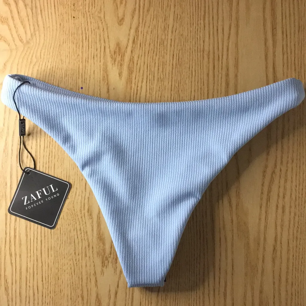New Zaful Super Sexy Cheeky Bikini Bottom Baby Blue Size Small/4 - Image 5