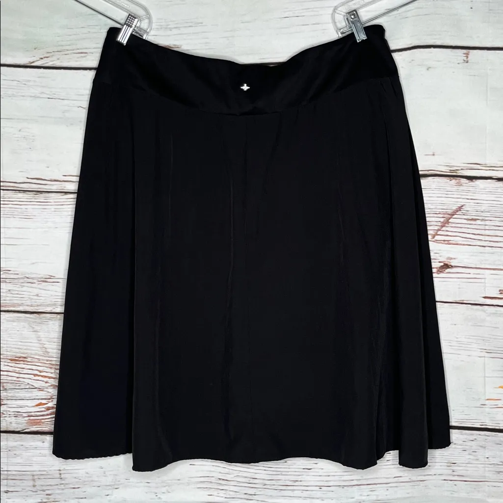 Halara 2X Black Breezeful Ruffle 2-in-1 Midi Quick Dry Skort - Skirt w/ Shorts - Image 2