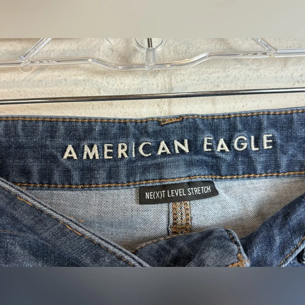 American Eagle Next Level Stretch Denim Casual Chic Highest Rise Jegging MidWash - Image 3
