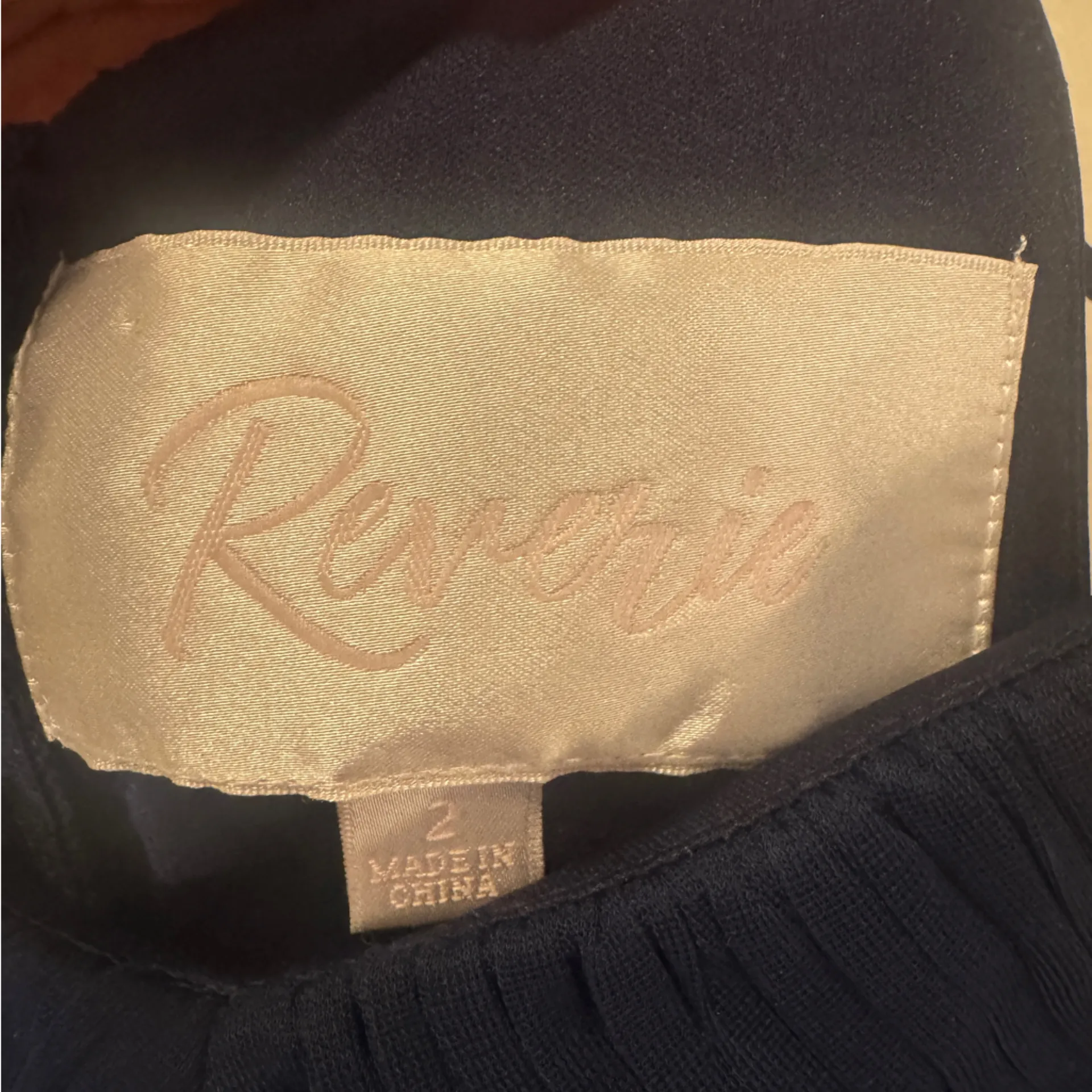 Reverie Navy Blue Evening Gown Size 2 - Image 4