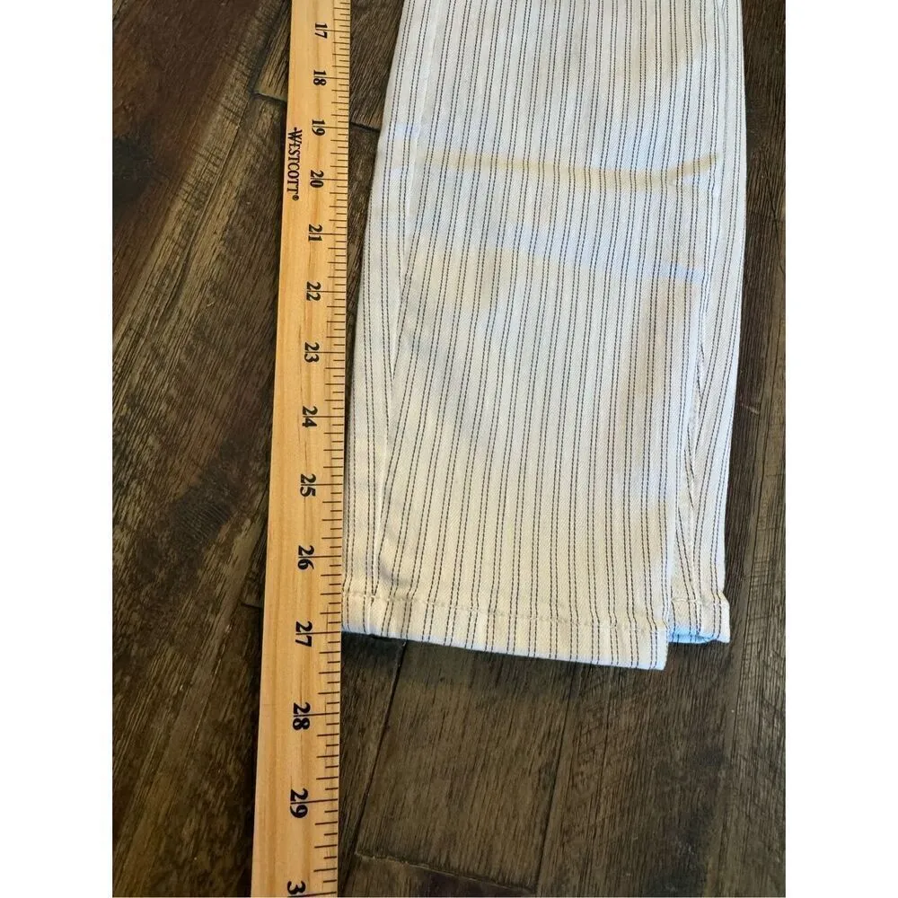 Pilcro and the letterpress high rise skinny pants size 28 striped Anthropologie - Image 8