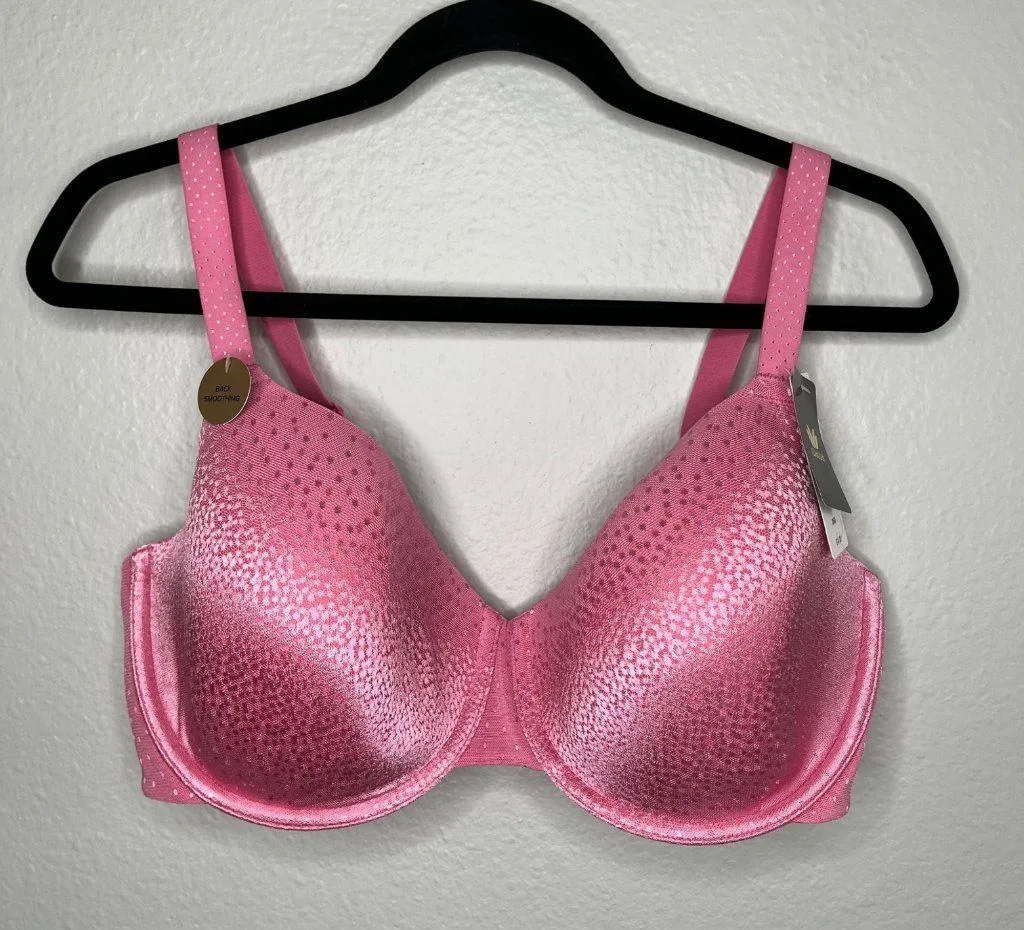 Wacoal Womens Pink Bra US 36G Underwire Back Appeal t-shirt bra 853303 - Image 2
