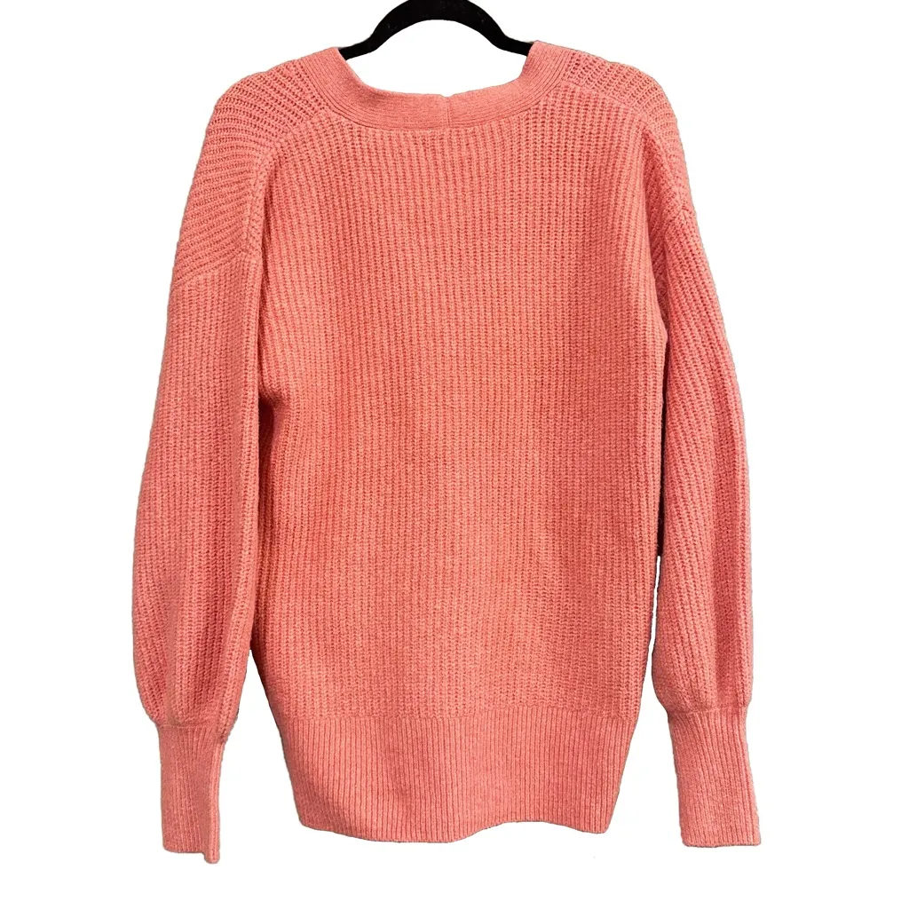 Nine West Coral Chunky Knit Cardigan Sweater Size M - Image 5