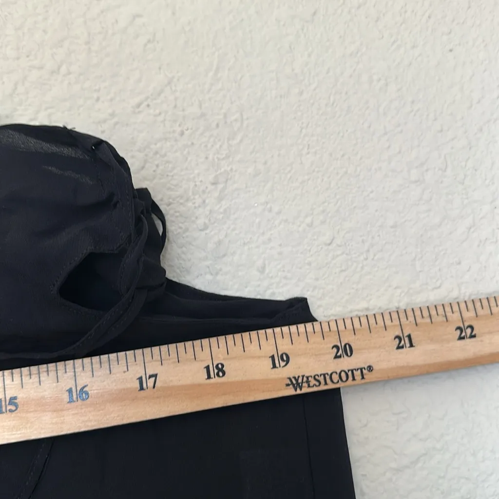 House‎ of cb madeline maxi tie skirt black NWOT size L - Image 7