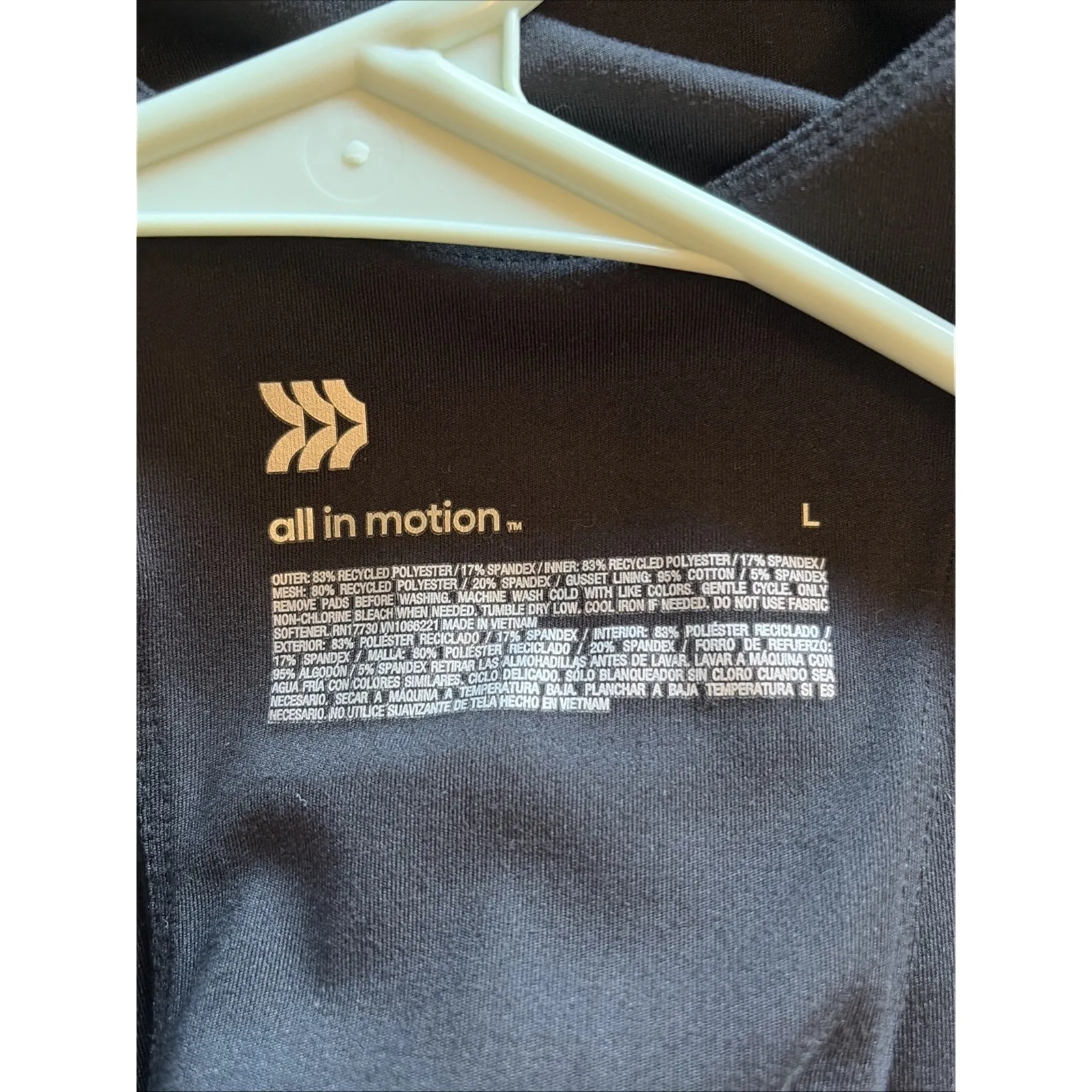 All in Motion Classic Black Racerback Activewear Tennis Pickleball Dress‎ Large - Image 8