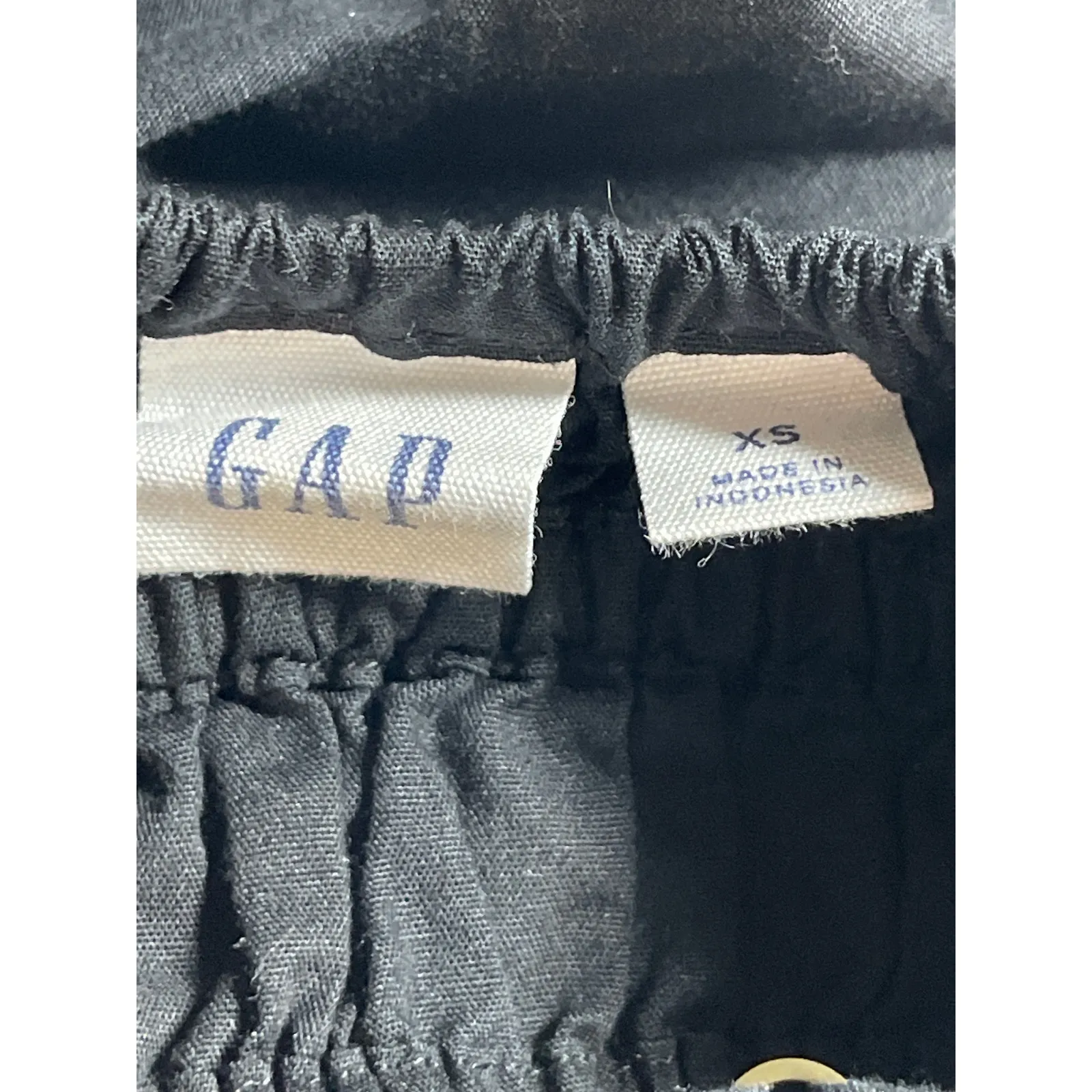 Gap Womens Black Sleeveless Smocked Cami Camisole Tank A Line Midi Dress Size XS - Image 3