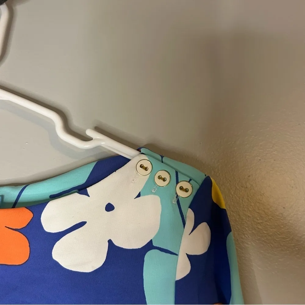 J.Mclaughlin Havana Catalina Cloth Tropical Floral Print Blouse - Image 3