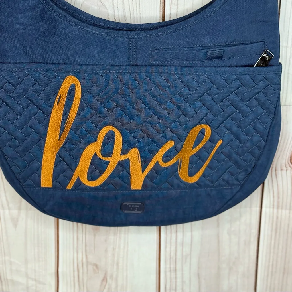 Lug Canopy crossbody purse love Blue - Image 3