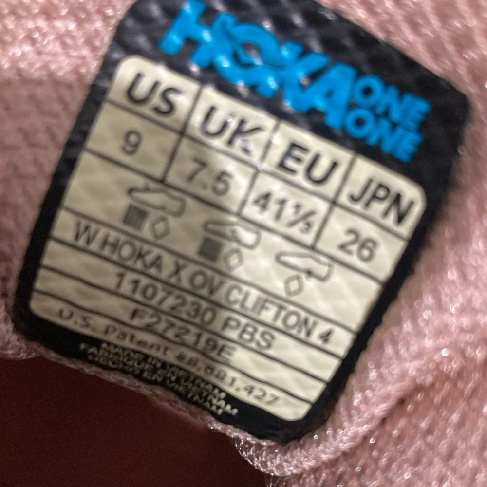 Hoka One One Outdoor Voices Clifton 4 Pink Color Limited Edition Women’s Size 9 - Image 9