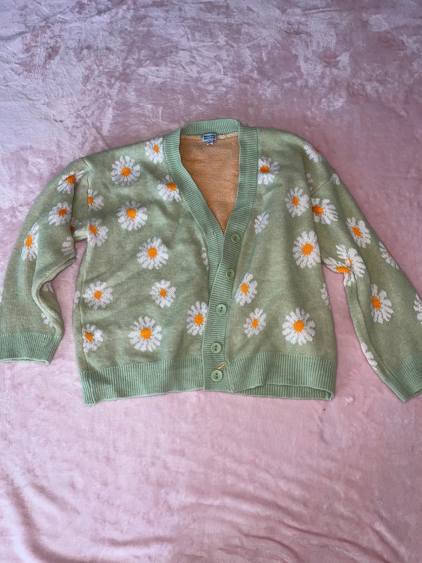 Beginning Boutique Flower Daisy Sweater - Image 3