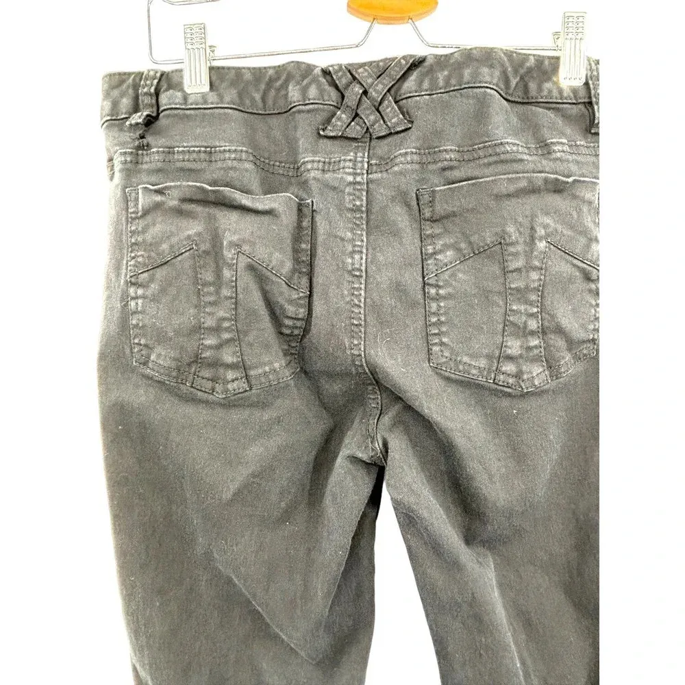 Tripp NYC Fishnet Jeans‎ Distressed Black Ripped Size 15 - Image 8