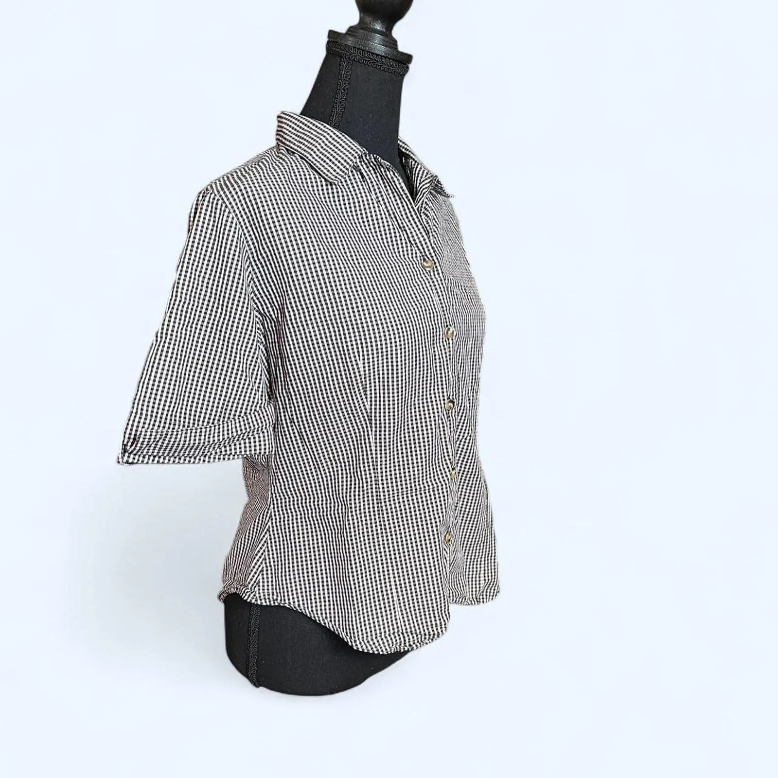 Black and white Charter Club button-up shirt Size 6 - Image 6