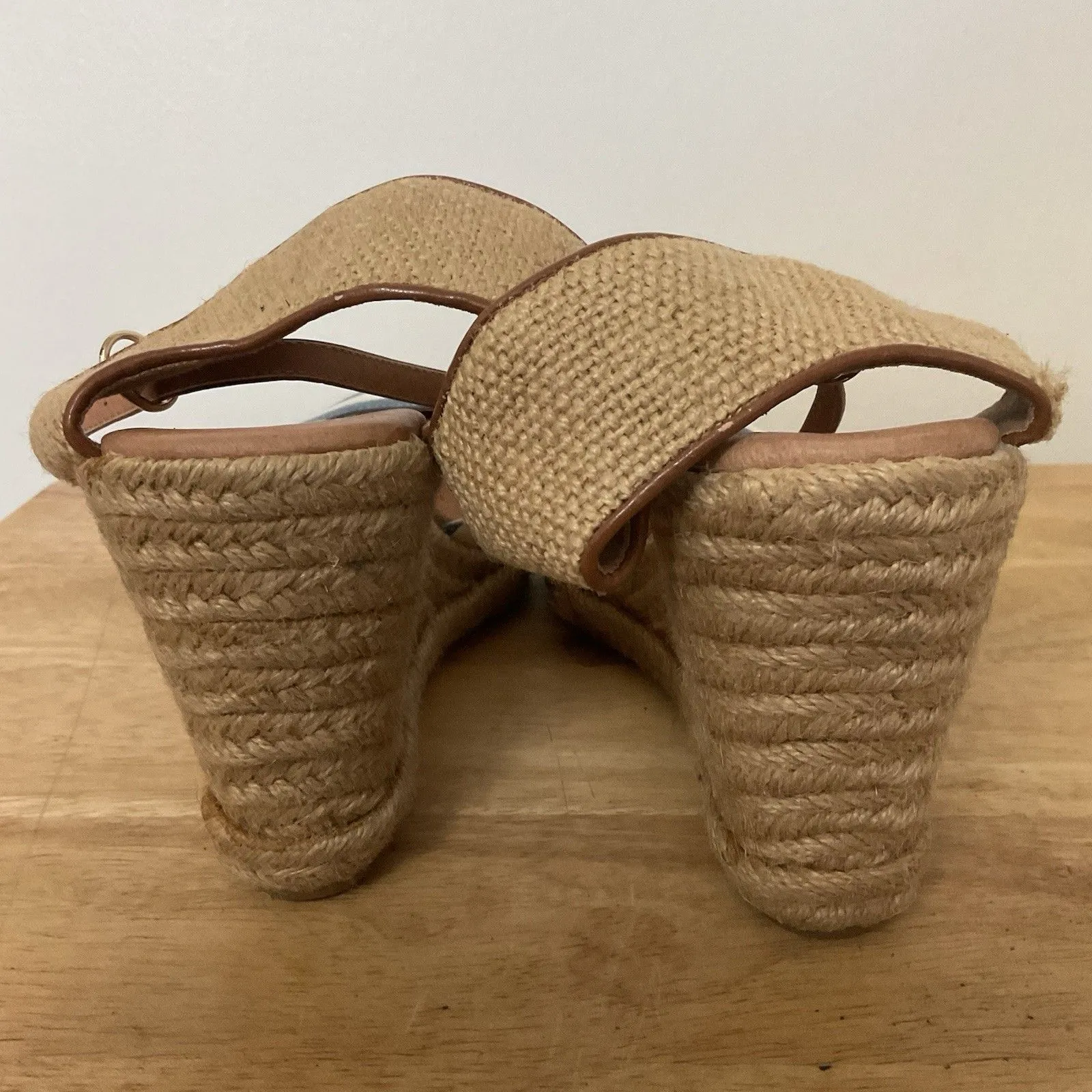 Caslon Nautical Mary Jane Striped Espadrille Platform Wedge Size 10 1/2 - Image 2