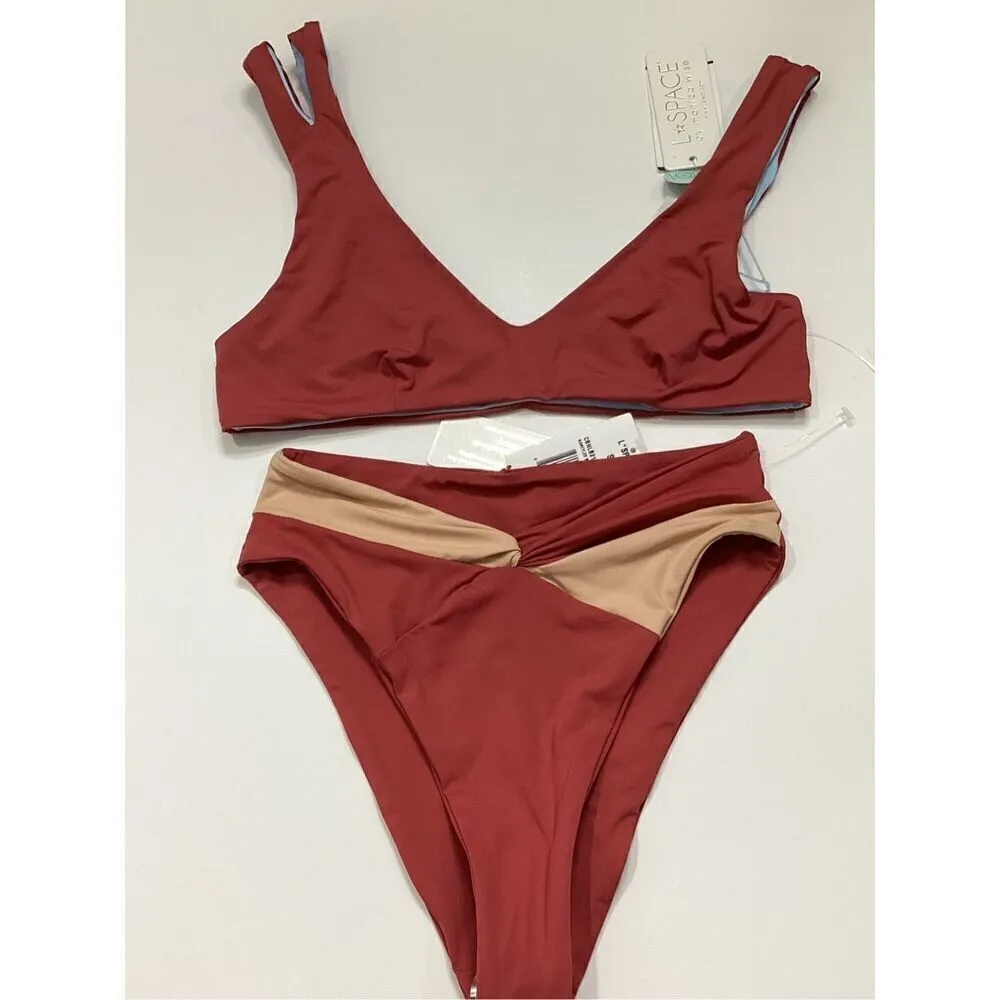 New. L*SPACE high waisted bitsy bikini. L-top/S-bottom. Retails $191 - Image 15