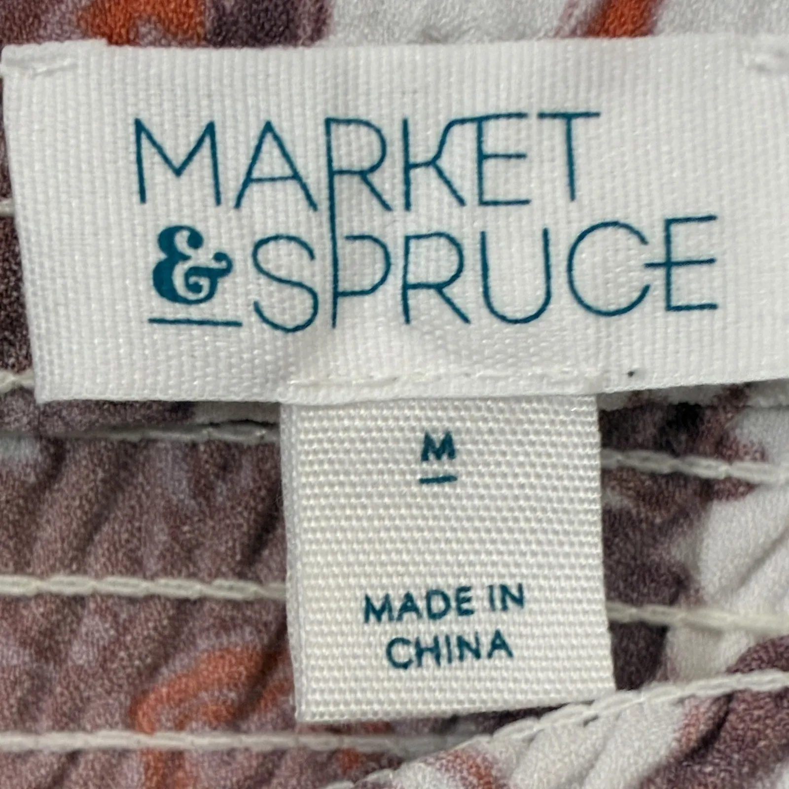 Market & Spruce Womens Boho Floral Maxi Dress Size M Blue and Pink Brown - Image 8