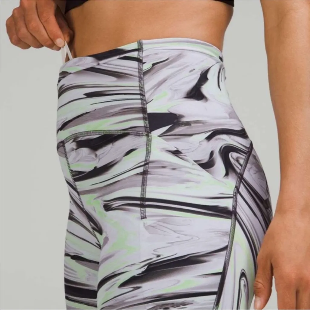 Lululemon Swift Speed High Rise Tight 28” Leggings Paint Glide Warp Multi Size 4 - Image 2