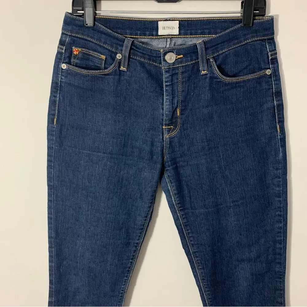 EUC Hudson Nico Mid Rise Super Skinny Dark Wash Jeans Size 28 - Image 5