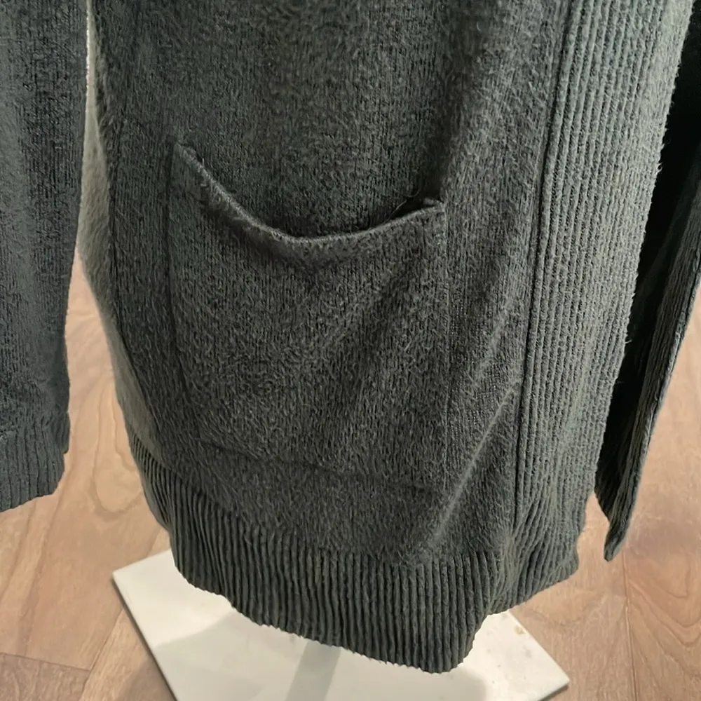 Market & Spruce Green Brushed Open Cardigan - Size XS - Image 5