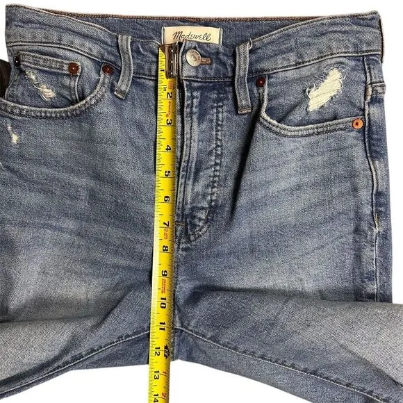 Madewell Women's‎ Perfect Vintage Jean Size 26 Blue Distressed Denim High Rise - Image 12