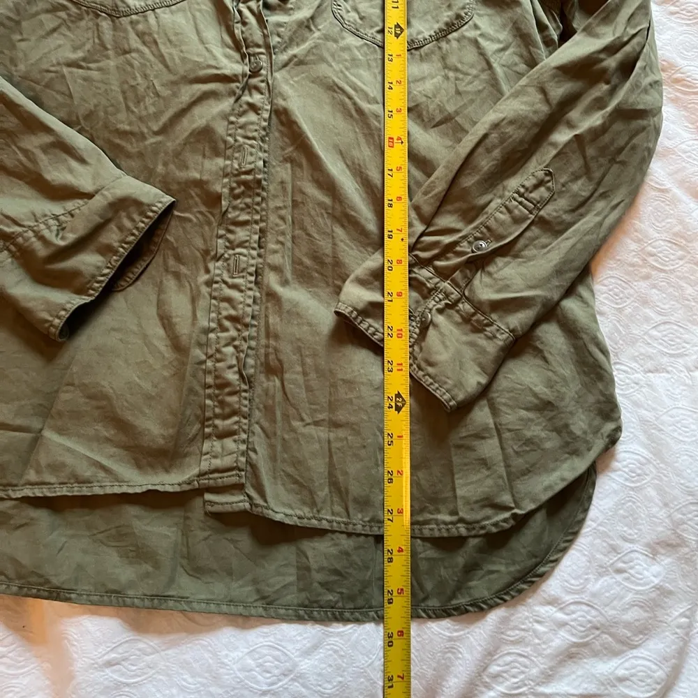 Army Green J Crew button down shirt - Image 2