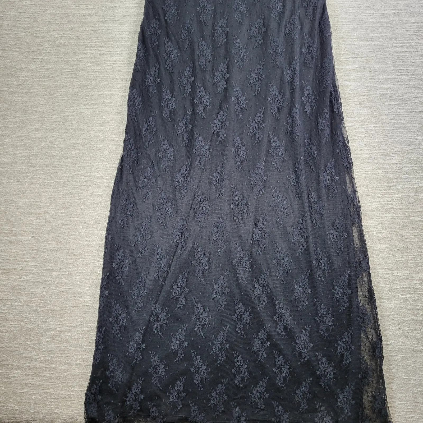 Watters & Watters Lace Formal Dress Womens 18 Black Bridal Whimsical Witchy Gown - Image 8