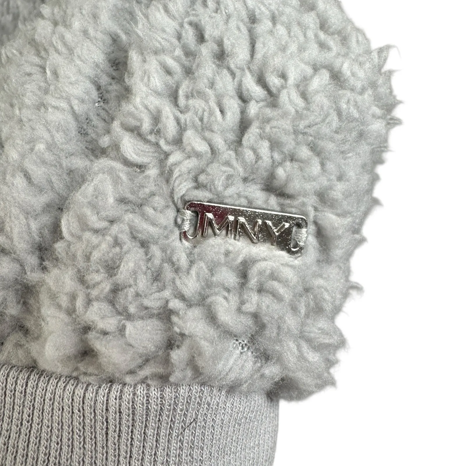 Marc New York Performance Gray Sherpa Pullover Women L Fleece Funnel Neck Cozych - Image 12