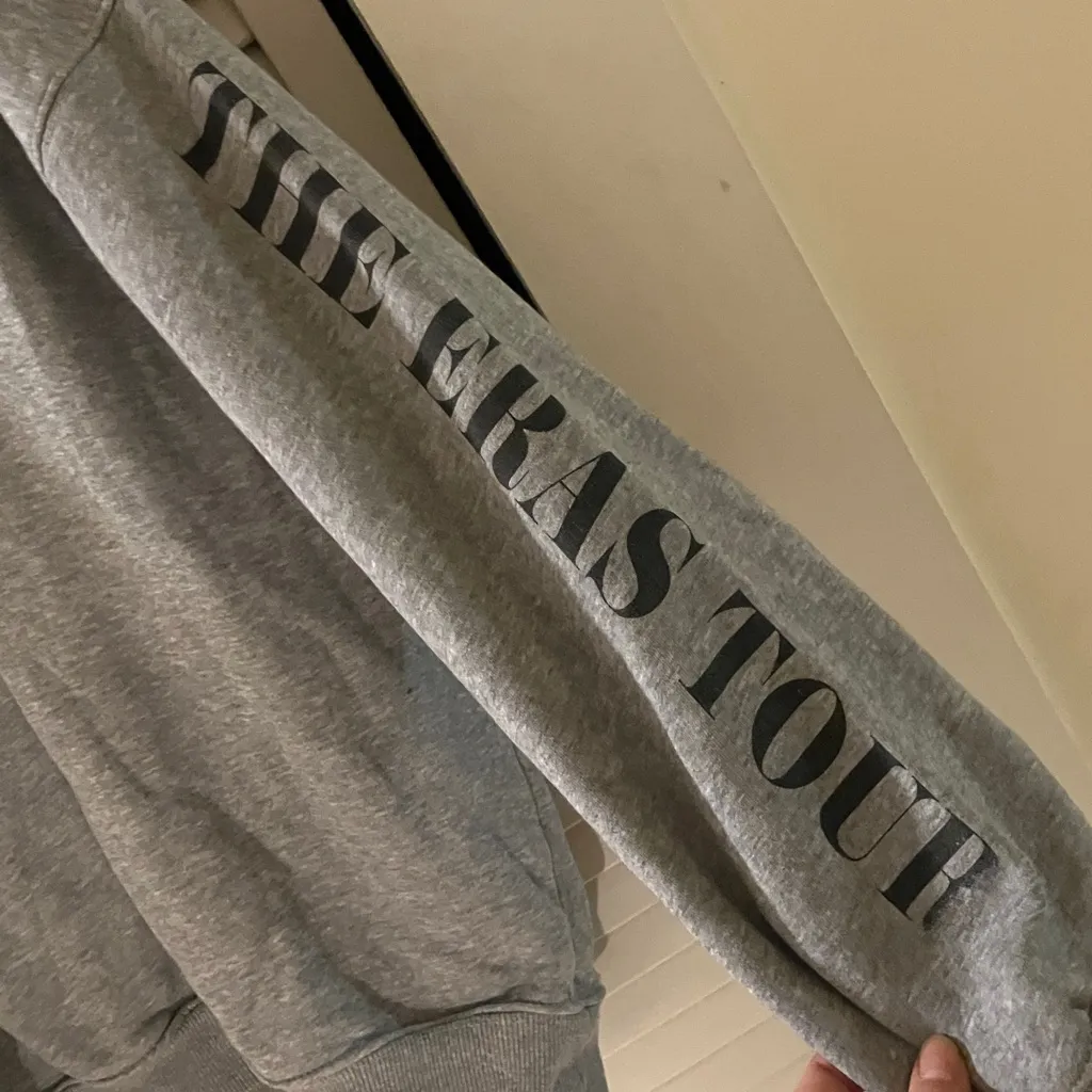 Taylor Swift Eras Tour Gray Quarter Zip Pullover Sweatshirt - Image 4