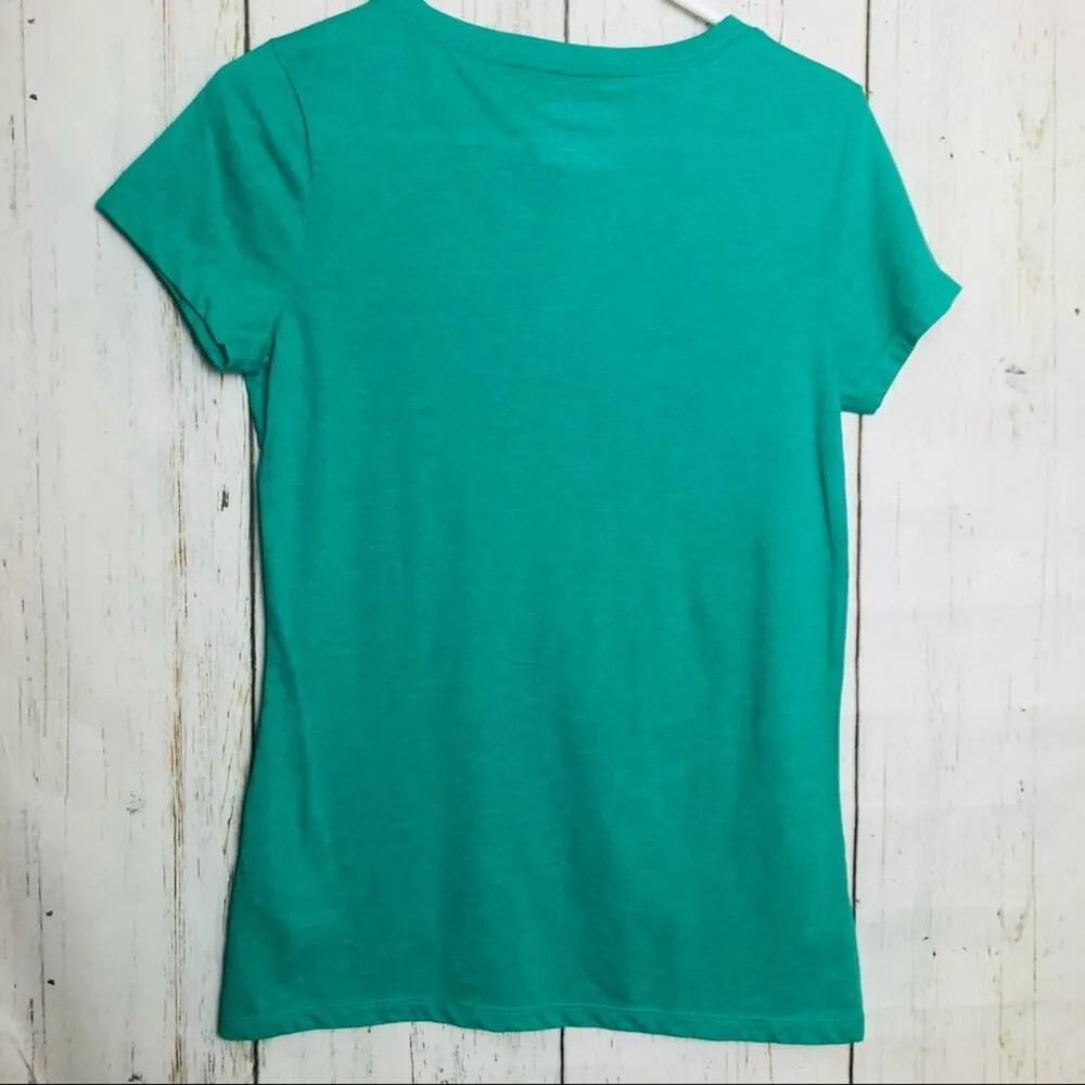 Old Navy Womens Graphic Short Sleeve Crew Neck Tee Sz M - Image 10