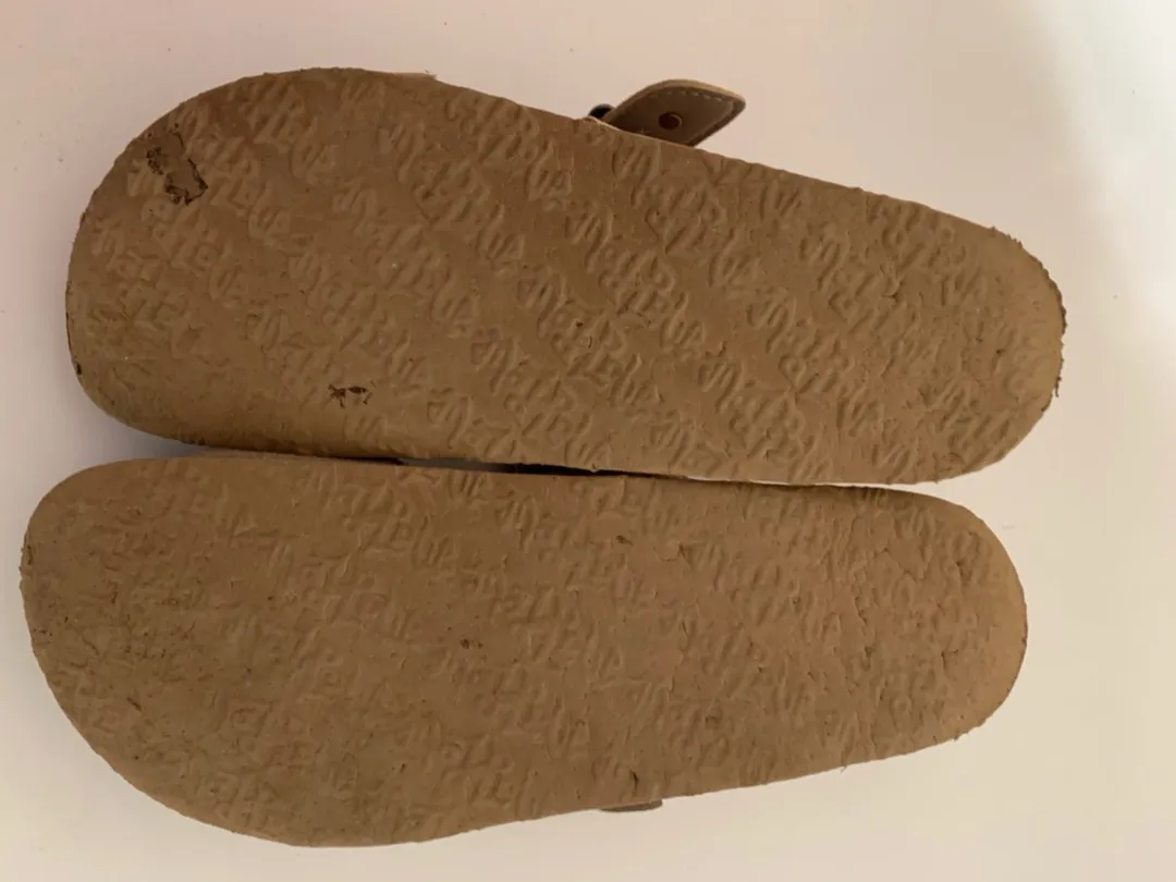 Tan Suede Sandals Size 7 - Image 3