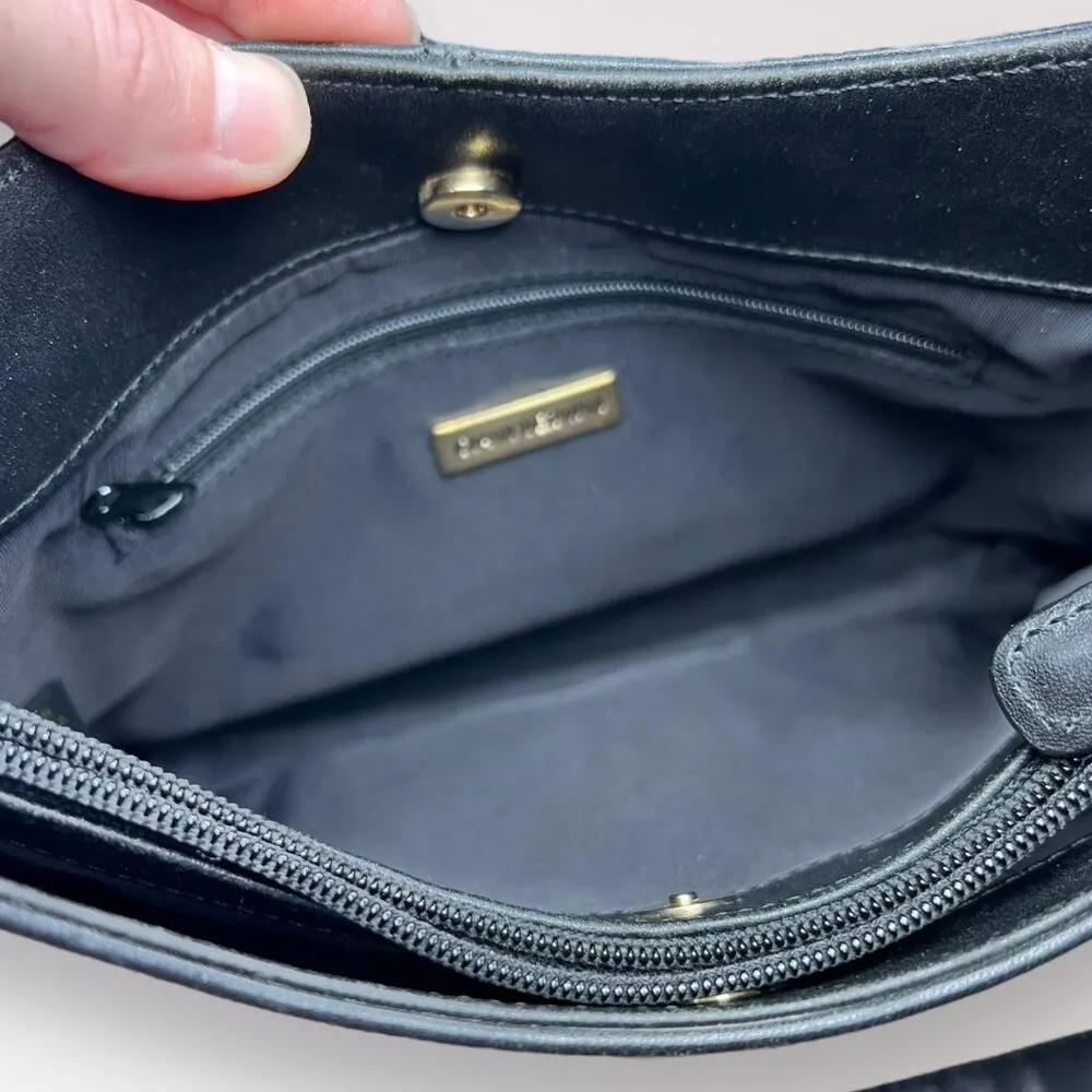 Giani Bernini Genuine Leather Black Shoulder Bag - Image 6