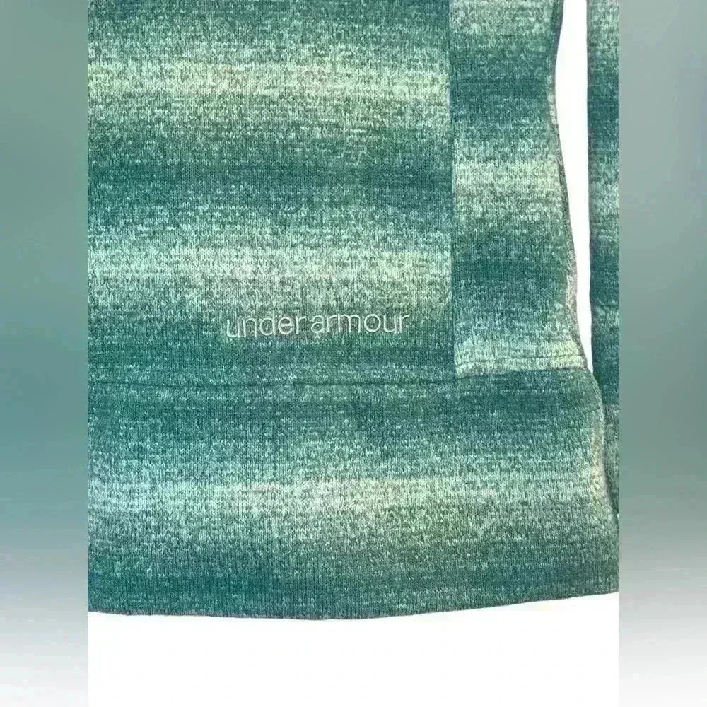 Under Armour Women's Wintersweet Full Zip Fleece Jacket Hoodie Green Sz Medium - Image 5