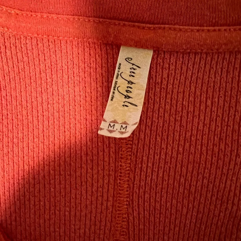 Free People Orange Long sleeves Sweater Top - Image 4