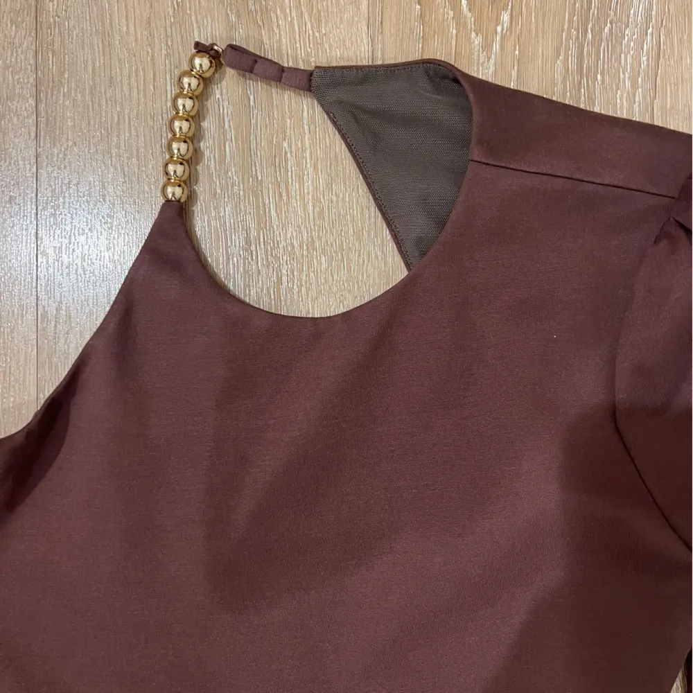 NEW Camila Coelho Maya Mini Dress in Chocolate Brown - Image 5