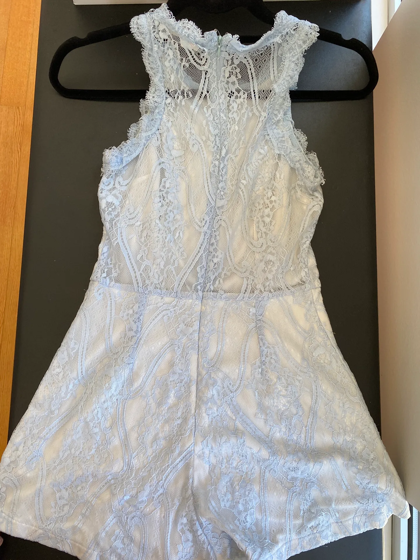 Blue Lace Romper - Image 2