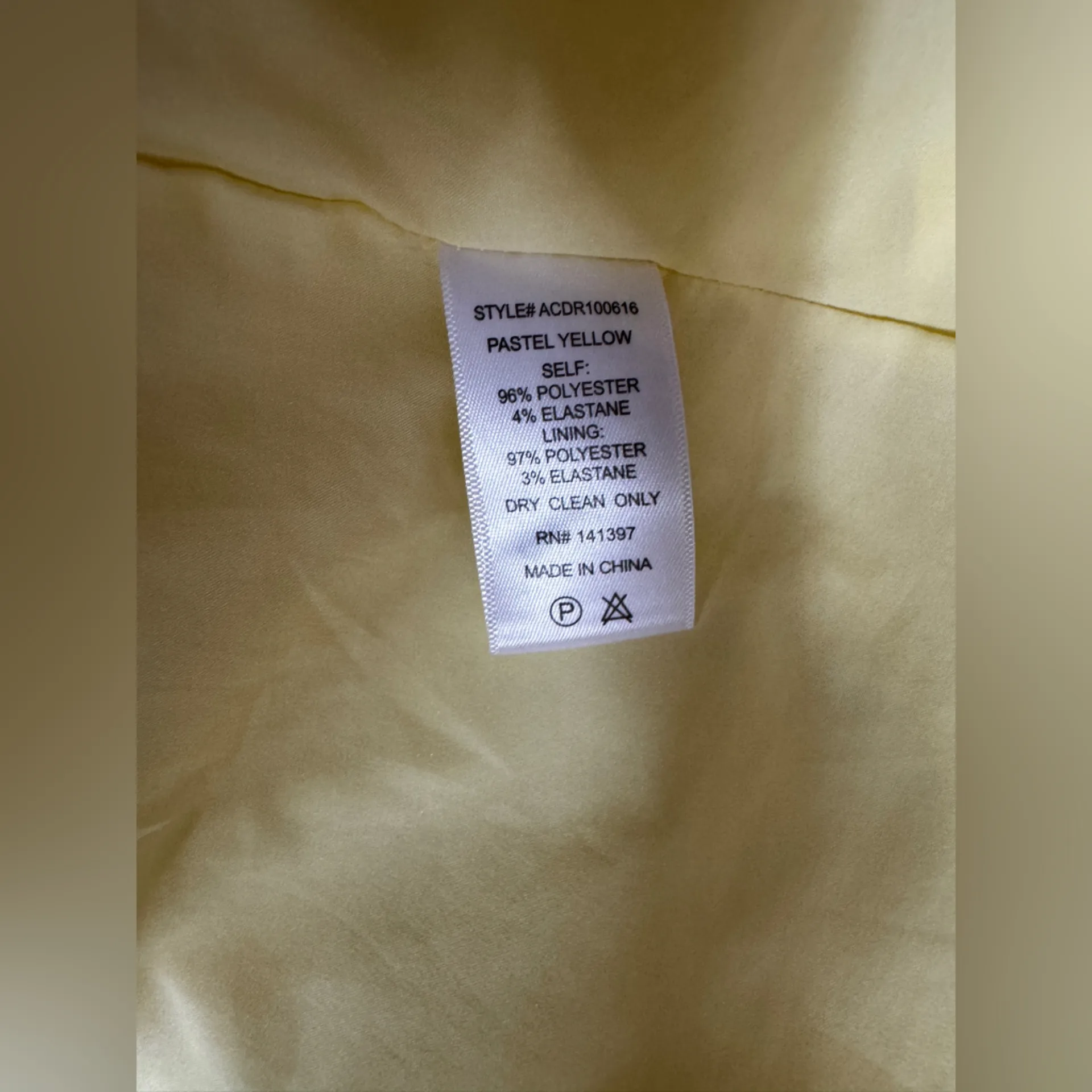 Astr Romano Bohemian Yellow Midi Dress with Puff Sleeves Size Large - Image 14