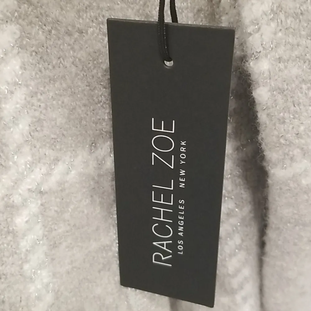 💕RACHEL ZOE💕 Windowpane Zip Up Mock Neck Sweater - Image 7