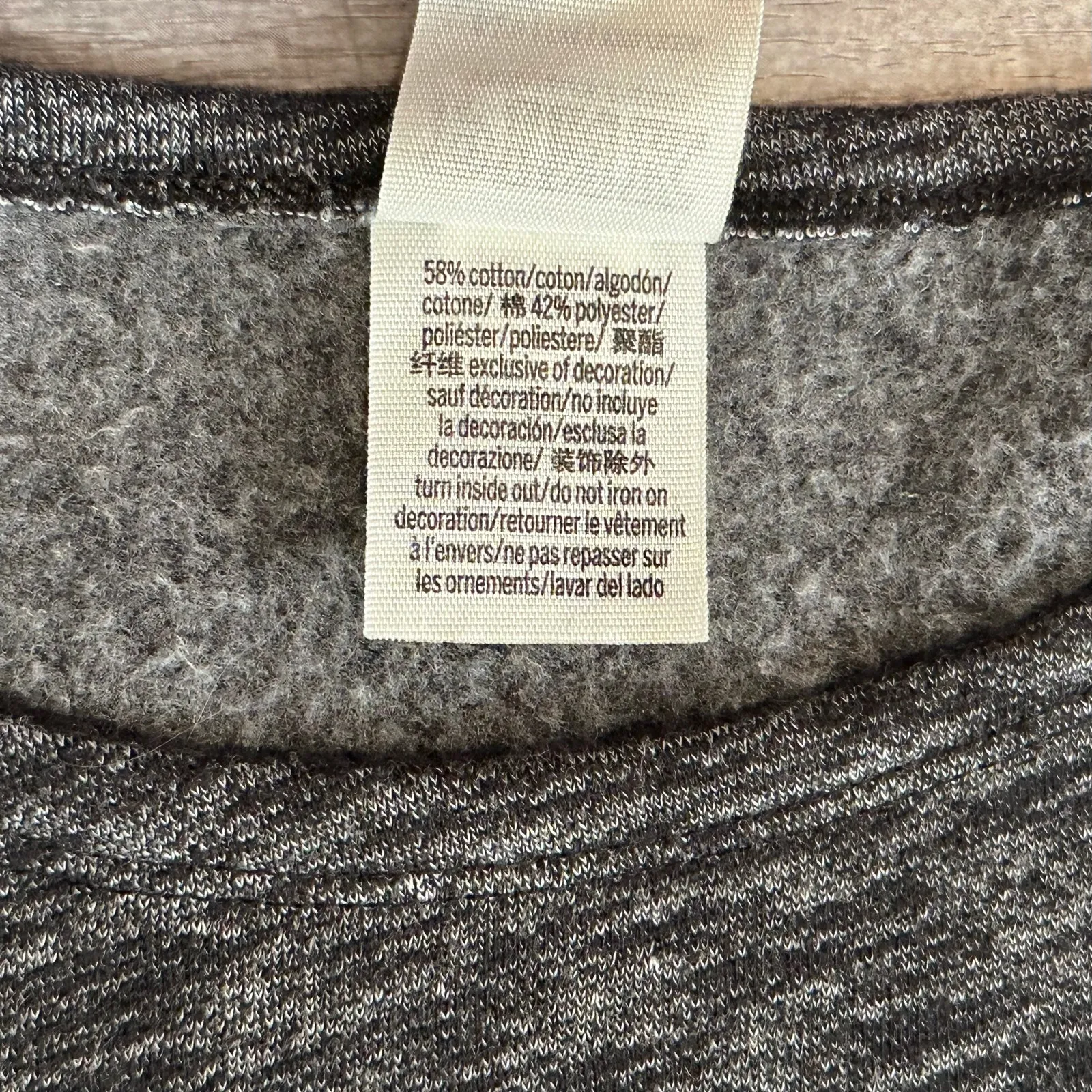 PINK Victorias Secret Cutout Strappy Shoulder Pullover Women S Marled Sweatshirt - Image 9