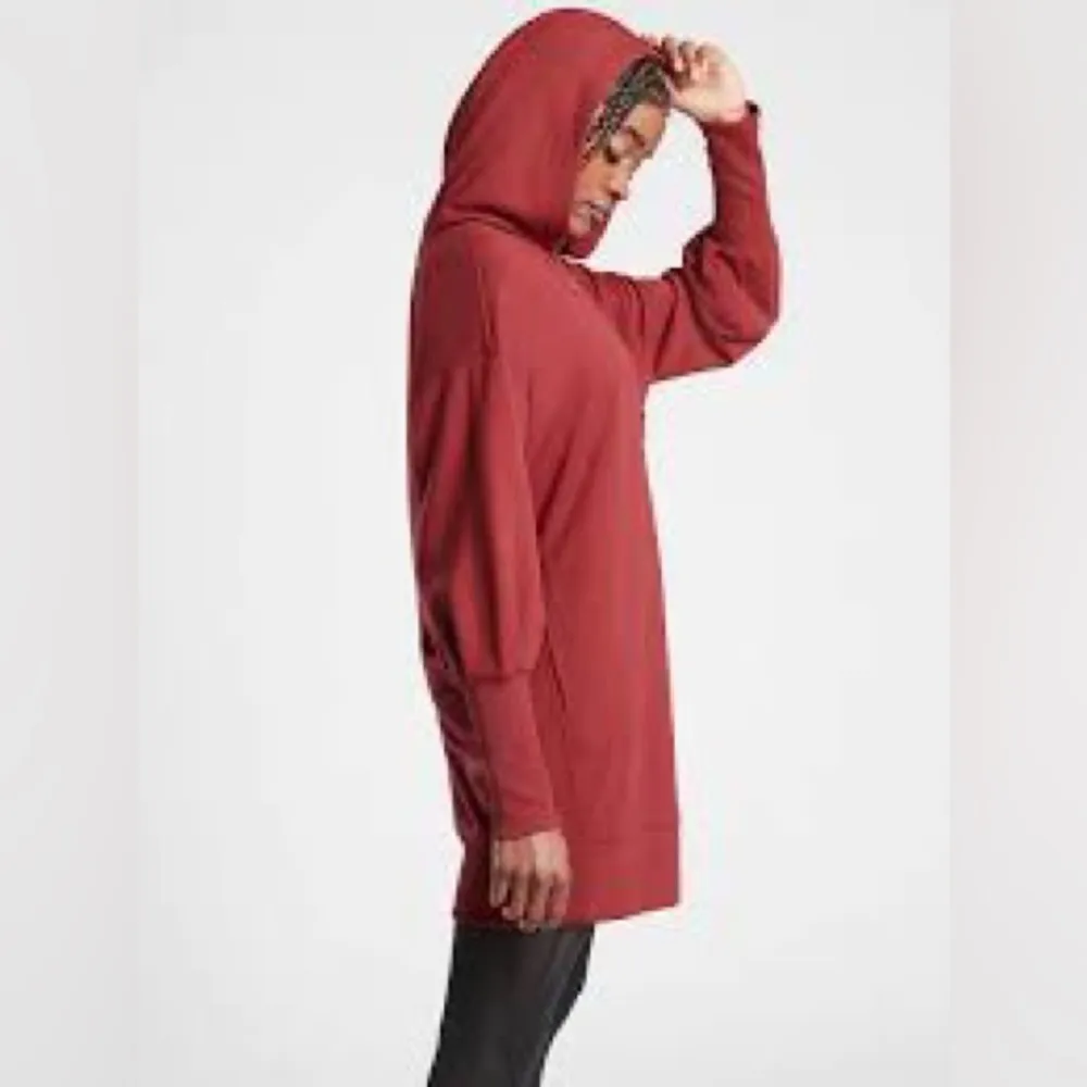 Athleta Mala Hoodie Dress in Canyon Red - Image 2