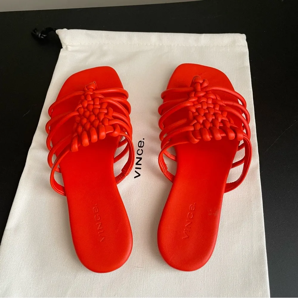 Vince Womens Dae Strappy Toe Flat Sandals Burnt Orchid 6 M - Image 9