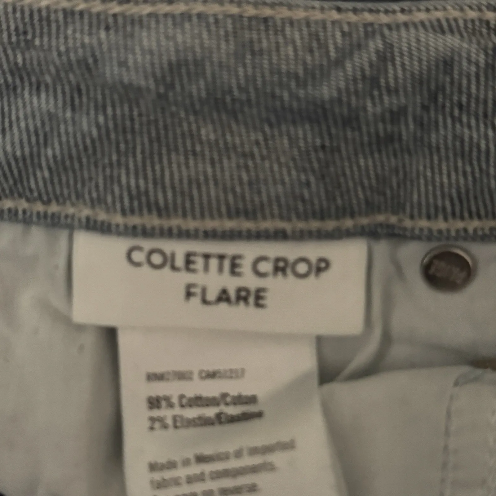Paige Jeans Womens 6 29" Blue Colette Crop Flare‎ Fading Whiskering Streetwear - Image 8