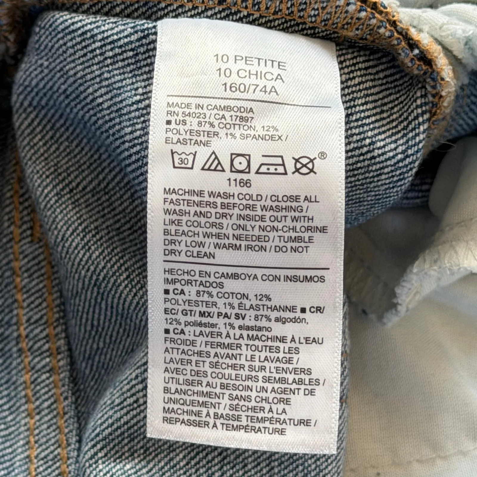 Old Navy Womens Curvy High-Waisted OG Loose Jeans Medium Wash Denim Sz 10 Petite - Image 7