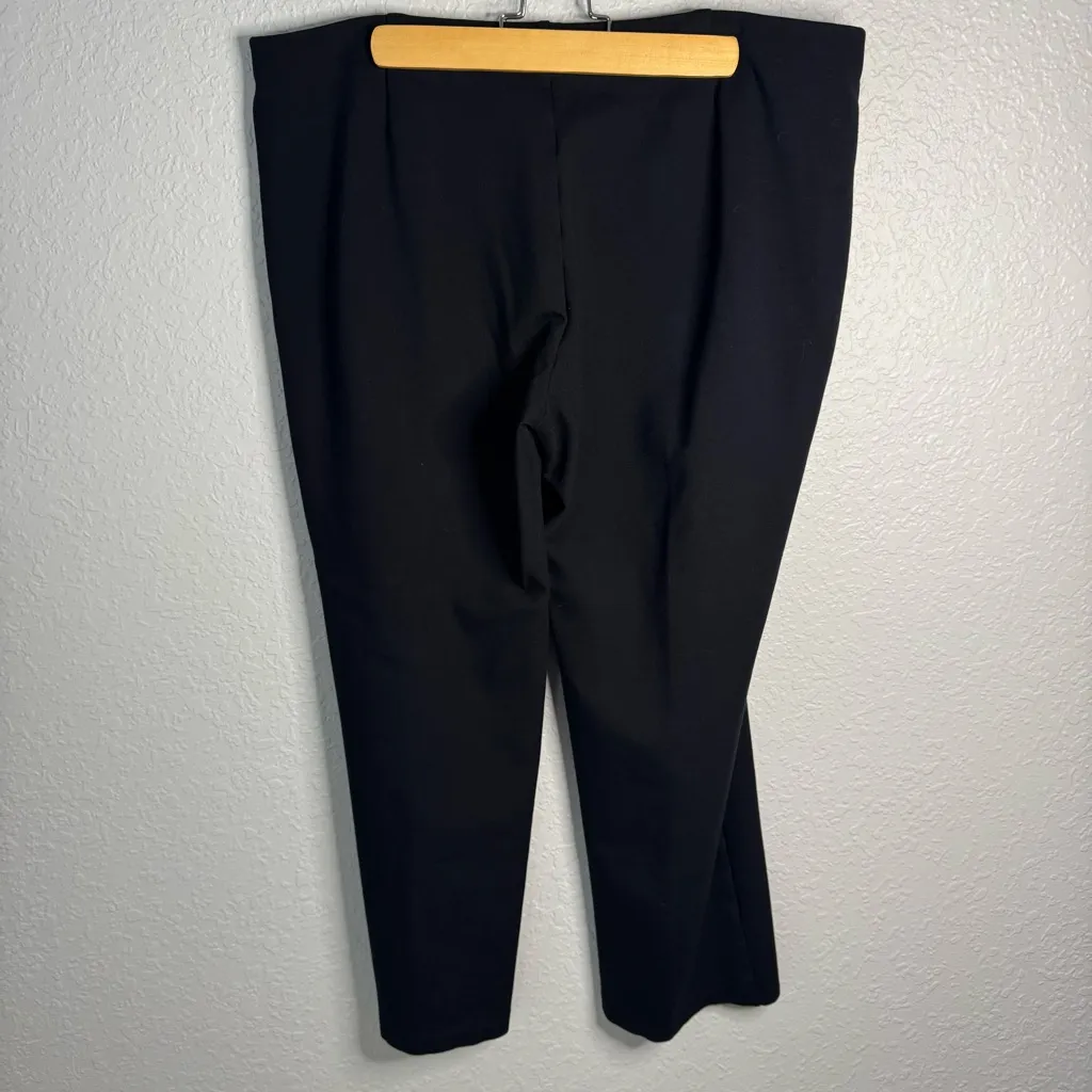 Eileen Fisher Pull On Ponte Knit Ankle Pant Office Career Size L Classic Stretch - Image 8