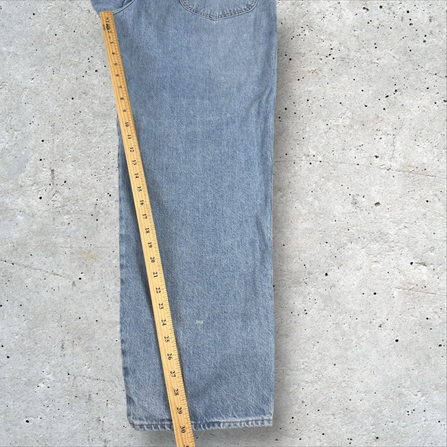 Made In Tomboy Anais Barrel Straight Leg Carpenter Jean‎ Size 30 Italy $375 Blue - Image 10