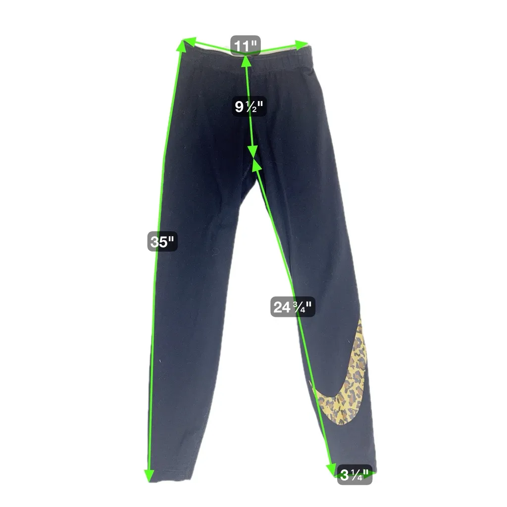 Nike Women's Leg-A-See Black/Animal Print Leggings size XS - Image 6