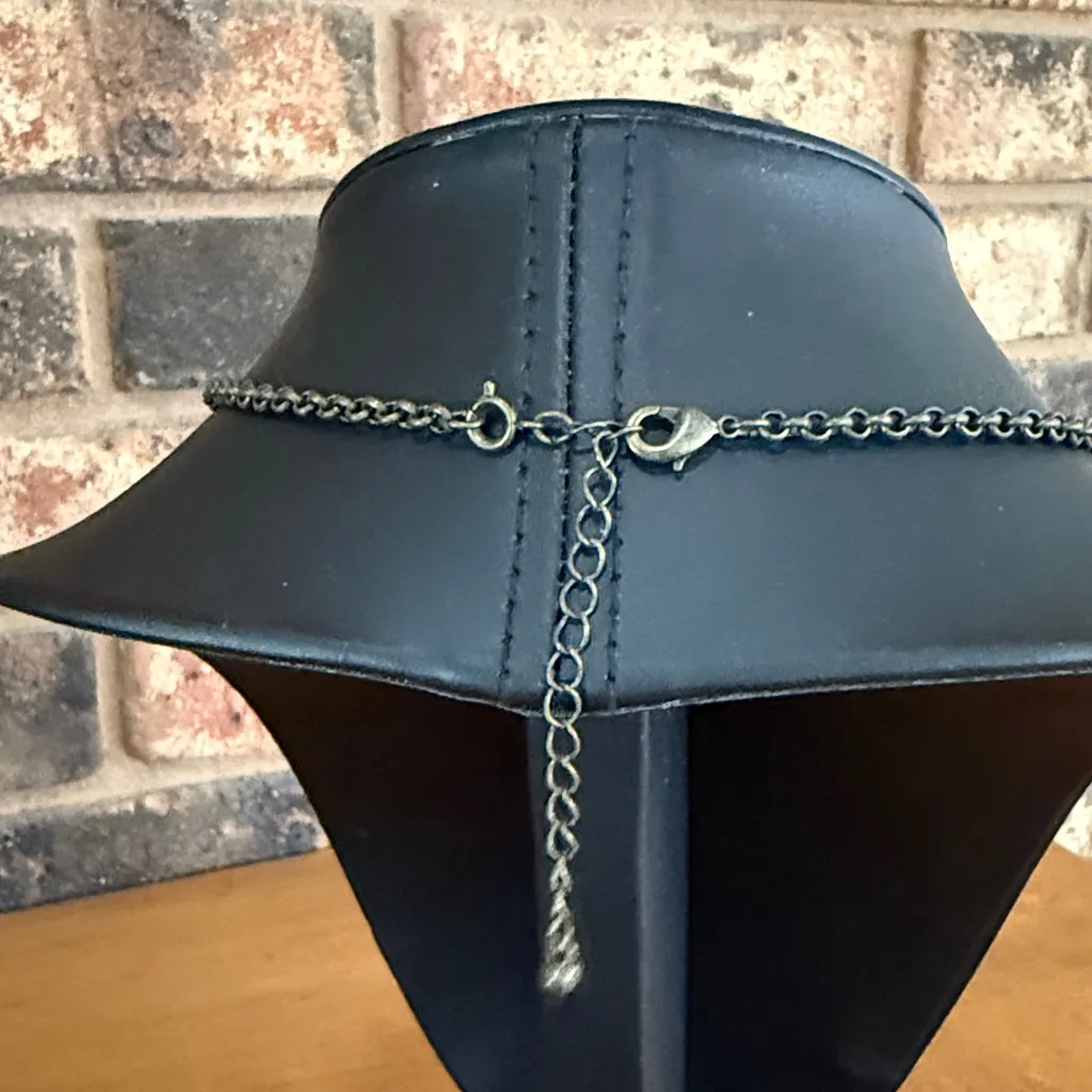 AVON vintage 80's signed NA charm necklace cameo, angel, heart Red - Image 4