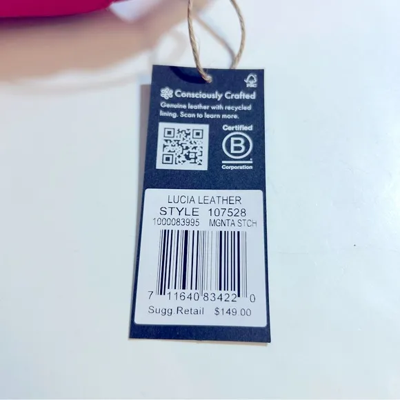The Sak Lucia Crossbody Bag in Magenta Stitch Leather‎ NWT - Image 6